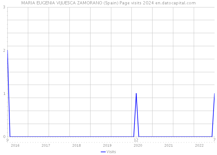 MARIA EUGENIA VIJUESCA ZAMORANO (Spain) Page visits 2024 