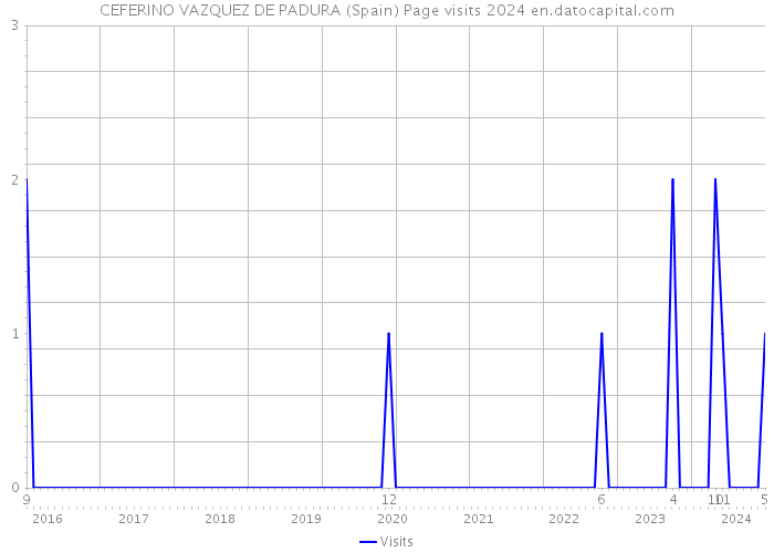 CEFERINO VAZQUEZ DE PADURA (Spain) Page visits 2024 