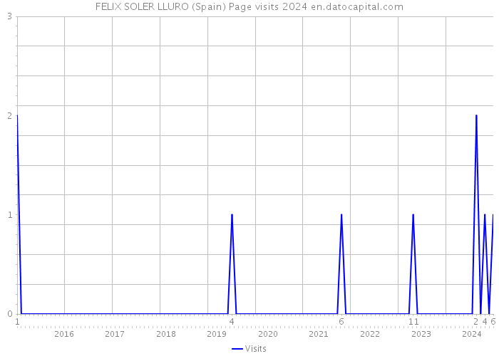 FELIX SOLER LLURO (Spain) Page visits 2024 