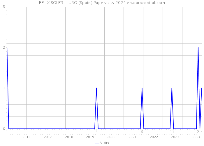 FELIX SOLER LLURO (Spain) Page visits 2024 