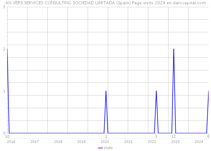 AN VERS SERVICES CONSULTING SOCIEDAD LIMITADA (Spain) Page visits 2024 