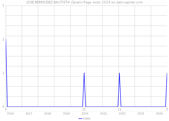 JOSE BERMUDEZ BAUTISTA (Spain) Page visits 2024 