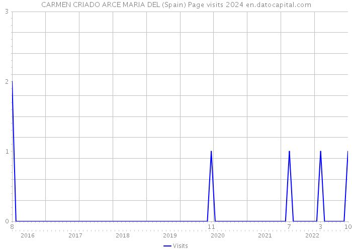 CARMEN CRIADO ARCE MARIA DEL (Spain) Page visits 2024 