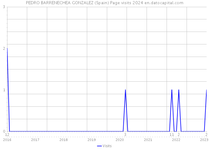 PEDRO BARRENECHEA GONZALEZ (Spain) Page visits 2024 