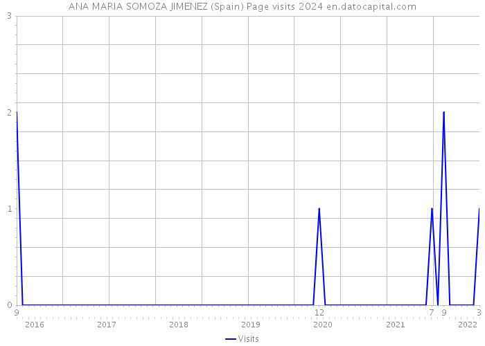 ANA MARIA SOMOZA JIMENEZ (Spain) Page visits 2024 