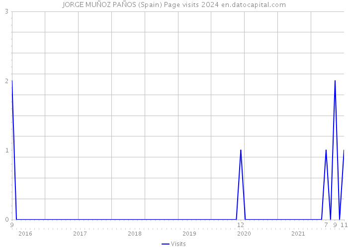 JORGE MUÑOZ PAÑOS (Spain) Page visits 2024 