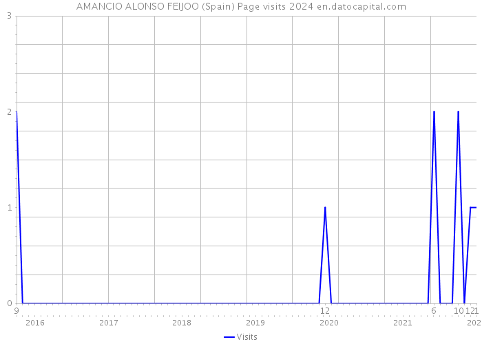 AMANCIO ALONSO FEIJOO (Spain) Page visits 2024 