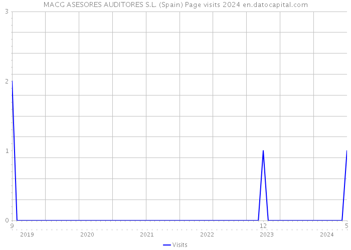 MACG ASESORES AUDITORES S.L. (Spain) Page visits 2024 