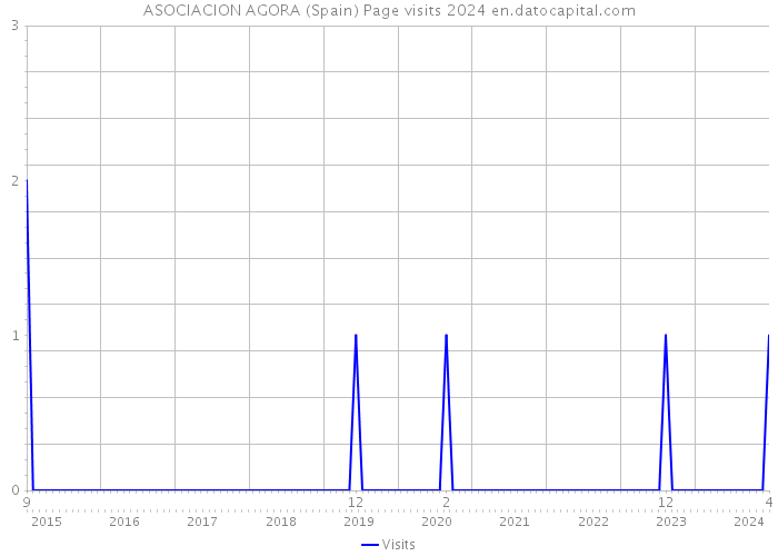 ASOCIACION AGORA (Spain) Page visits 2024 