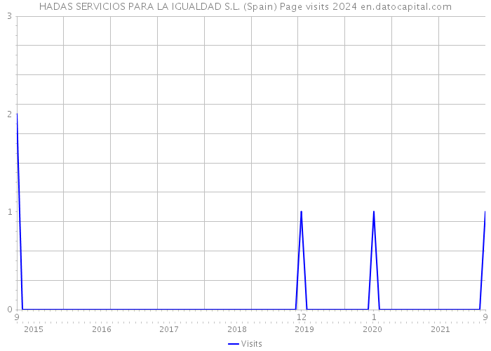 HADAS SERVICIOS PARA LA IGUALDAD S.L. (Spain) Page visits 2024 