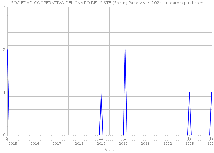 SOCIEDAD COOPERATIVA DEL CAMPO DEL SISTE (Spain) Page visits 2024 