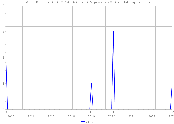 GOLF HOTEL GUADALMINA SA (Spain) Page visits 2024 