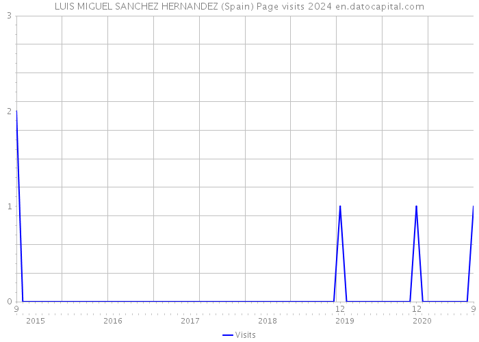 LUIS MIGUEL SANCHEZ HERNANDEZ (Spain) Page visits 2024 