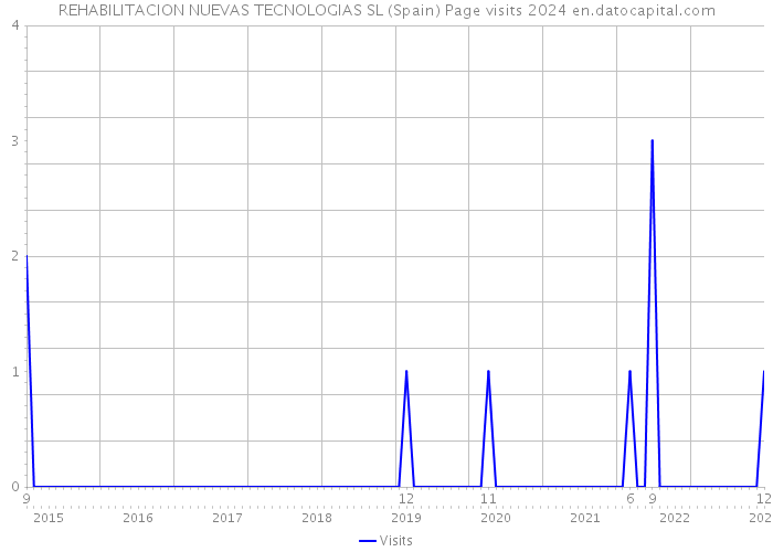 REHABILITACION NUEVAS TECNOLOGIAS SL (Spain) Page visits 2024 