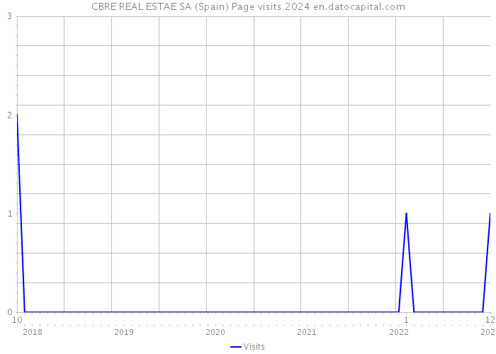 CBRE REAL ESTAE SA (Spain) Page visits 2024 
