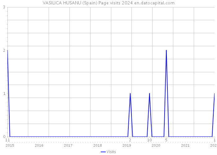 VASILICA HUSANU (Spain) Page visits 2024 