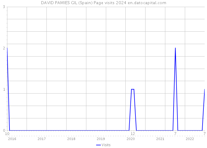 DAVID PAMIES GIL (Spain) Page visits 2024 