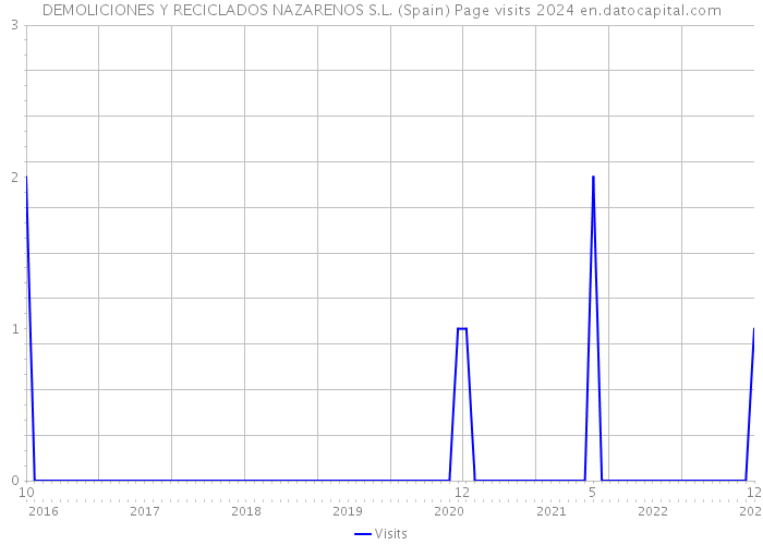 DEMOLICIONES Y RECICLADOS NAZARENOS S.L. (Spain) Page visits 2024 