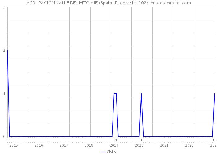 AGRUPACION VALLE DEL HITO AIE (Spain) Page visits 2024 