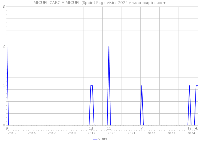 MIGUEL GARCIA MIGUEL (Spain) Page visits 2024 