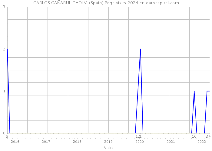 CARLOS GAÑARUL CHOLVI (Spain) Page visits 2024 