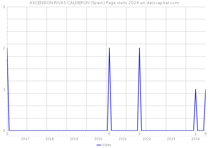 ASCENSION RIVAS CALDERON (Spain) Page visits 2024 