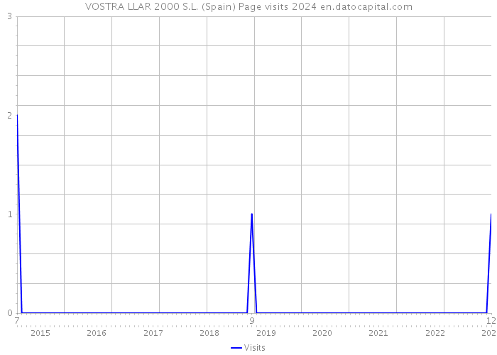 VOSTRA LLAR 2000 S.L. (Spain) Page visits 2024 