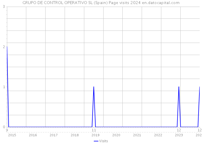 GRUPO DE CONTROL OPERATIVO SL (Spain) Page visits 2024 