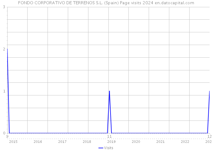 FONDO CORPORATIVO DE TERRENOS S.L. (Spain) Page visits 2024 