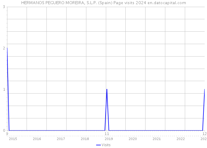 HERMANOS PEGUERO MOREIRA, S.L.P. (Spain) Page visits 2024 