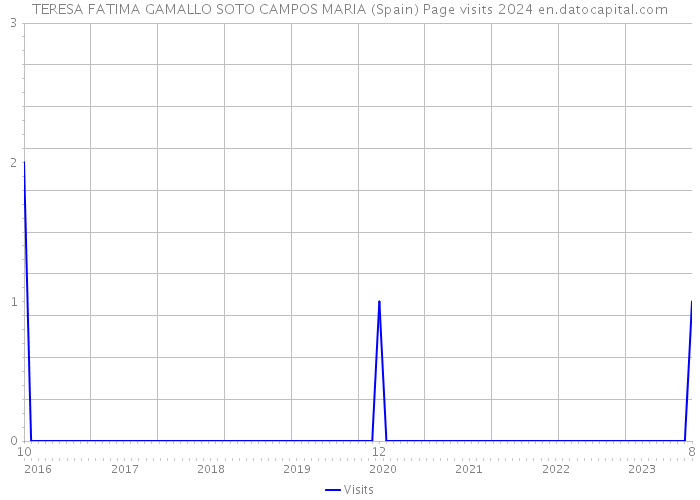 TERESA FATIMA GAMALLO SOTO CAMPOS MARIA (Spain) Page visits 2024 