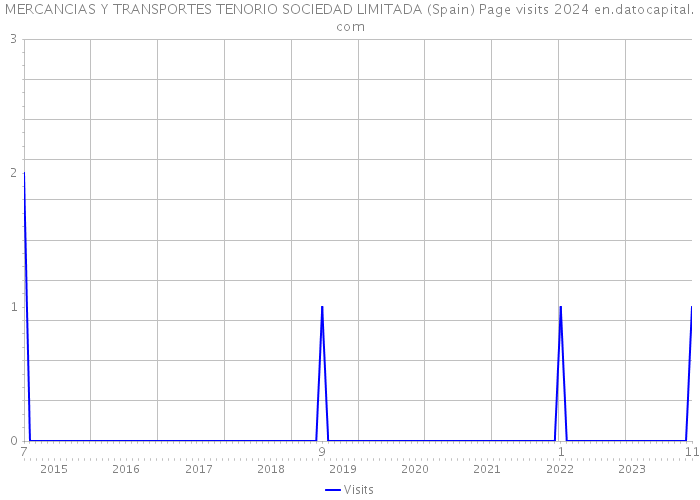 MERCANCIAS Y TRANSPORTES TENORIO SOCIEDAD LIMITADA (Spain) Page visits 2024 