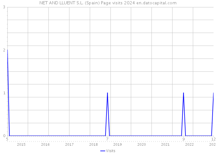 NET AND LLUENT S.L. (Spain) Page visits 2024 