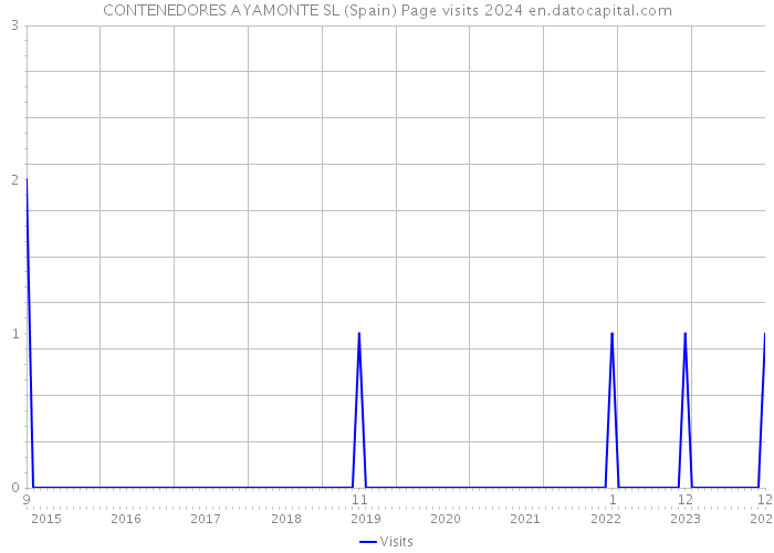 CONTENEDORES AYAMONTE SL (Spain) Page visits 2024 
