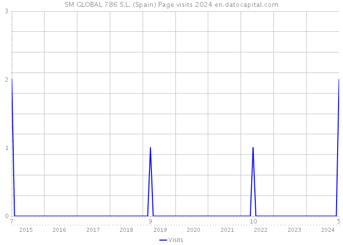 SM GLOBAL 786 S.L. (Spain) Page visits 2024 