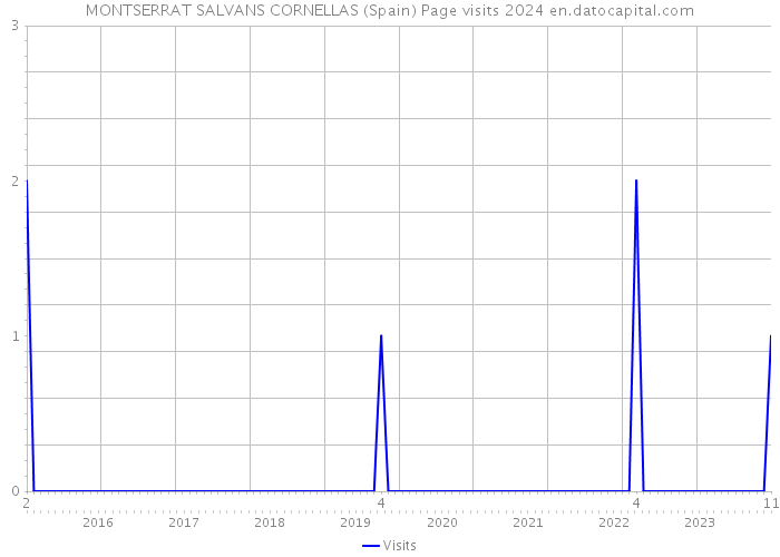 MONTSERRAT SALVANS CORNELLAS (Spain) Page visits 2024 