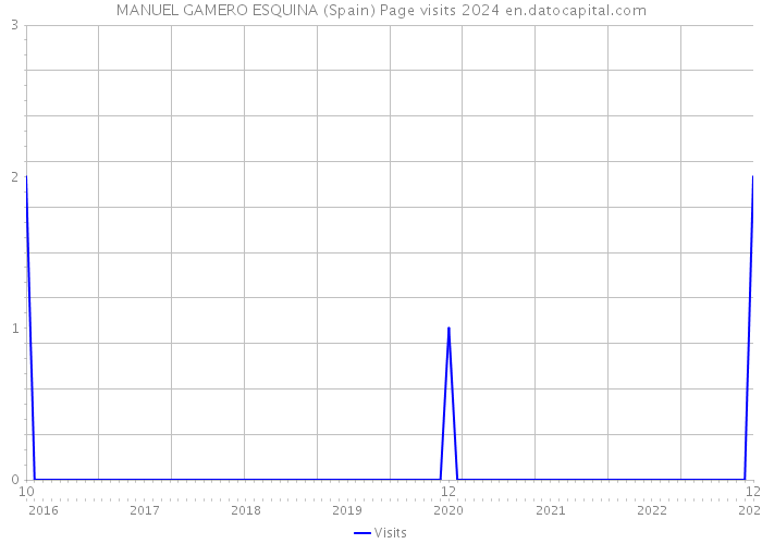MANUEL GAMERO ESQUINA (Spain) Page visits 2024 