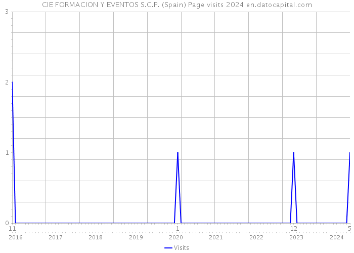 CIE FORMACION Y EVENTOS S.C.P. (Spain) Page visits 2024 