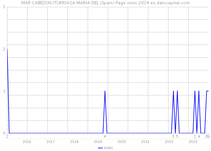 MAR CABEZON ITURRIAGA MARIA DEL (Spain) Page visits 2024 