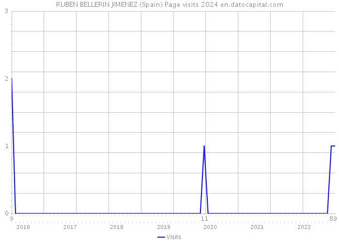 RUBEN BELLERIN JIMENEZ (Spain) Page visits 2024 