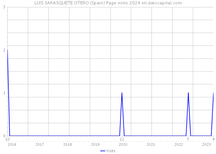 LUIS SARASQUETE OTERO (Spain) Page visits 2024 