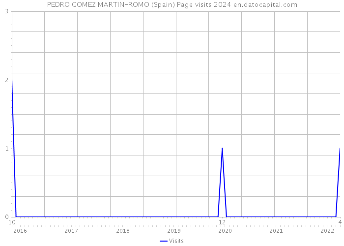 PEDRO GOMEZ MARTIN-ROMO (Spain) Page visits 2024 