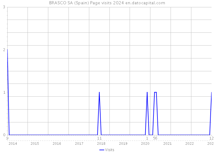 BRASCO SA (Spain) Page visits 2024 