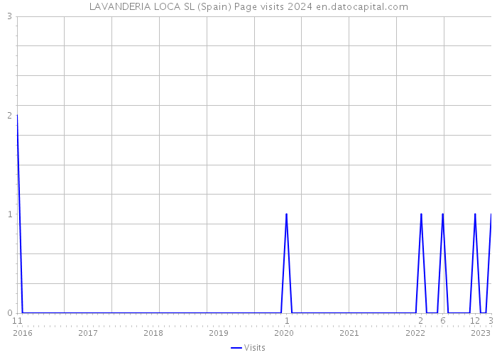 LAVANDERIA LOCA SL (Spain) Page visits 2024 
