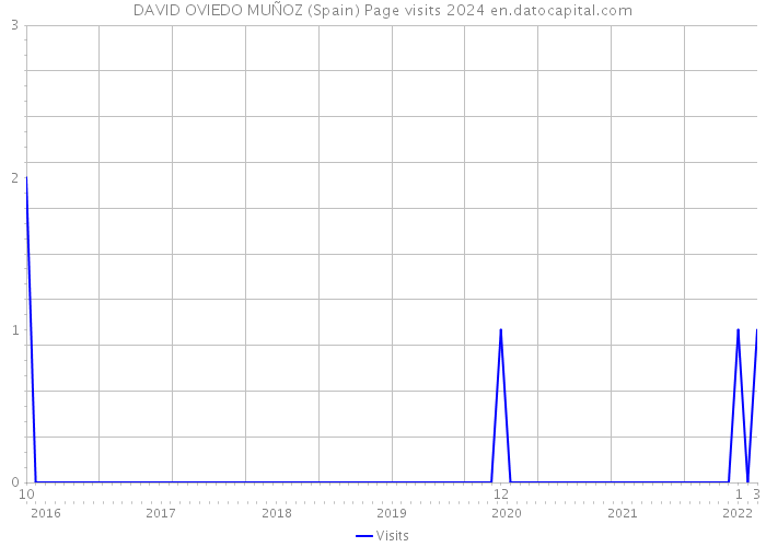 DAVID OVIEDO MUÑOZ (Spain) Page visits 2024 