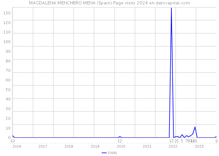 MAGDALENA MENCHERO MENA (Spain) Page visits 2024 