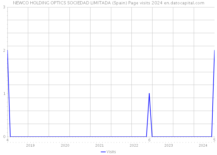 NEWCO HOLDING OPTICS SOCIEDAD LIMITADA (Spain) Page visits 2024 