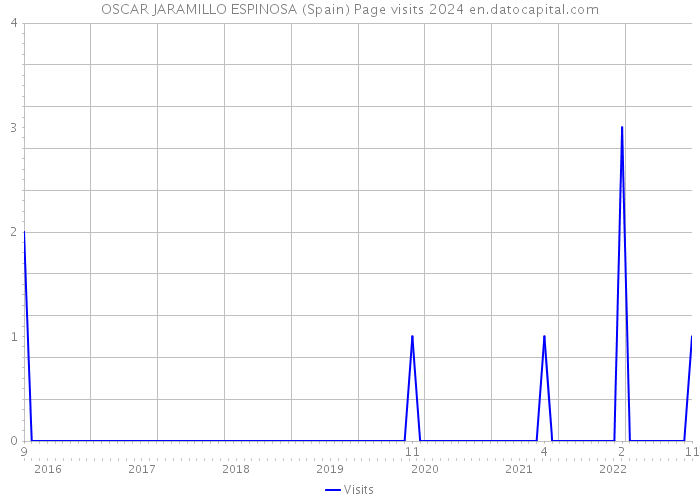 OSCAR JARAMILLO ESPINOSA (Spain) Page visits 2024 