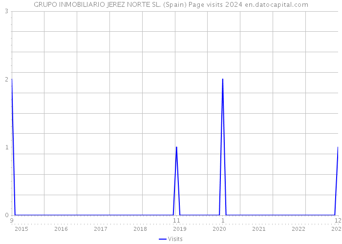 GRUPO INMOBILIARIO JEREZ NORTE SL. (Spain) Page visits 2024 