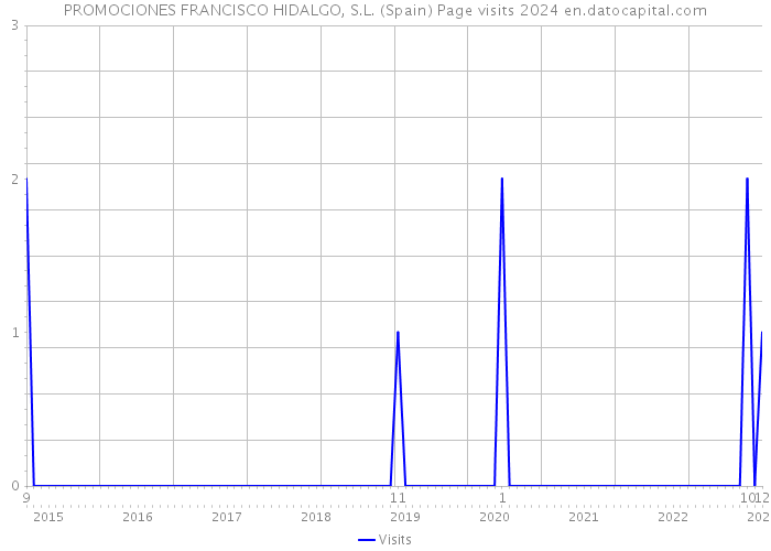 PROMOCIONES FRANCISCO HIDALGO, S.L. (Spain) Page visits 2024 